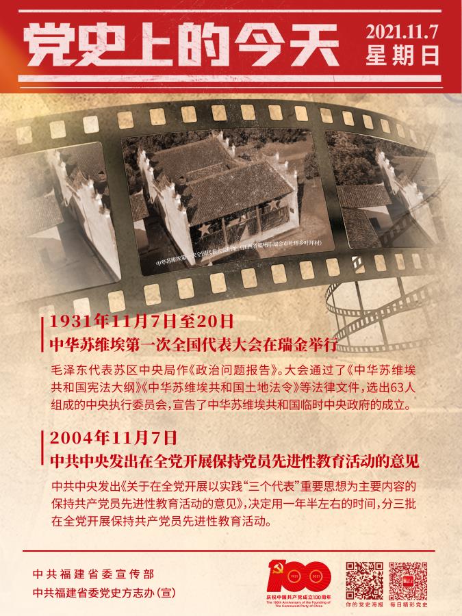 "党史上的今天"之知多少——11月7日